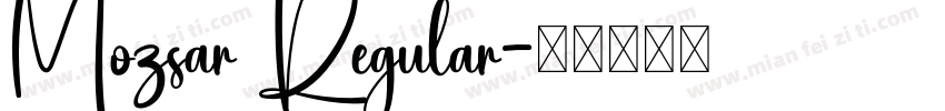 Mozsar Regular字体转换